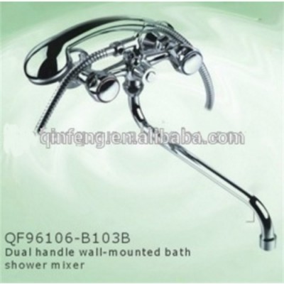 brass double handle bath shower faucet for bathroom,bathtubs,musluk,tapware